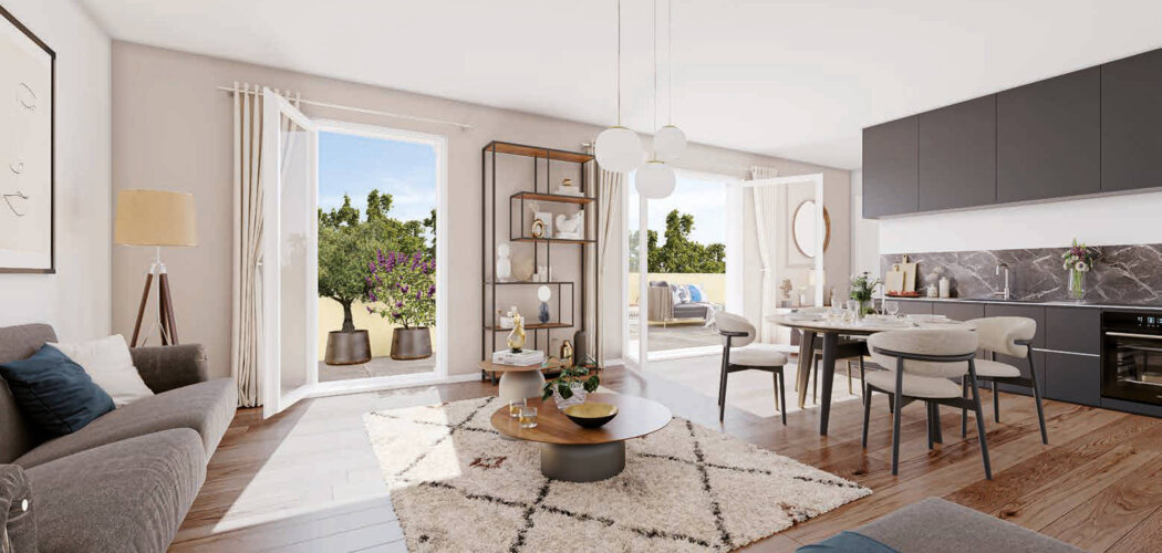 Programme immobilier neuf Coeur Chantereine - Brou-sur-Chantereine : appartements neufs du 2 au 4 pièces à deux pas du centre-ville (77177) - Référence : 15062