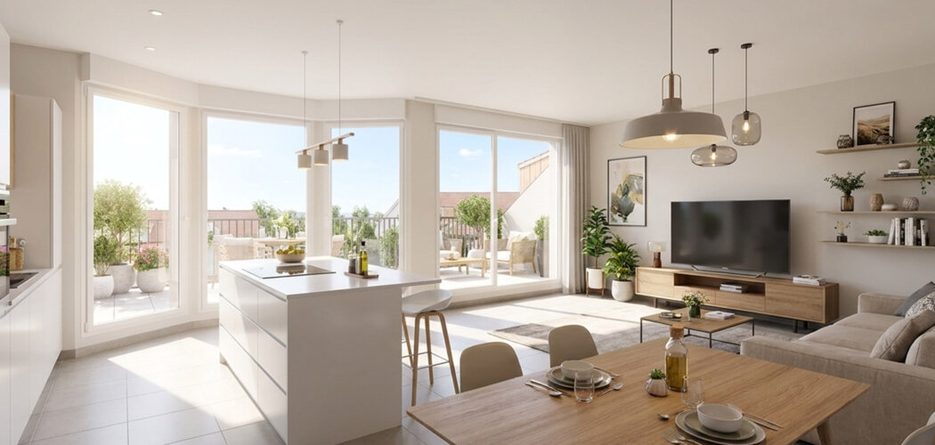 Programme immobilier neuf VILLA ARBORA - Bruebach vie villageoise aux portes de Mulhouse (68440) - Référence : 17453