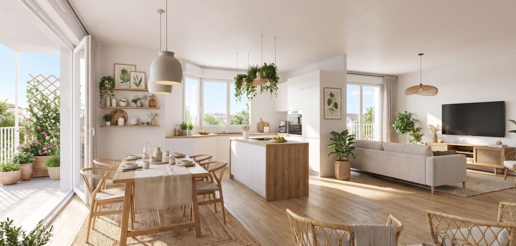 Programme immobilier neuf Agata - Bruges : appartements neufs T2–T4 à 100 m du tramway D (33520) - Référence : 14997