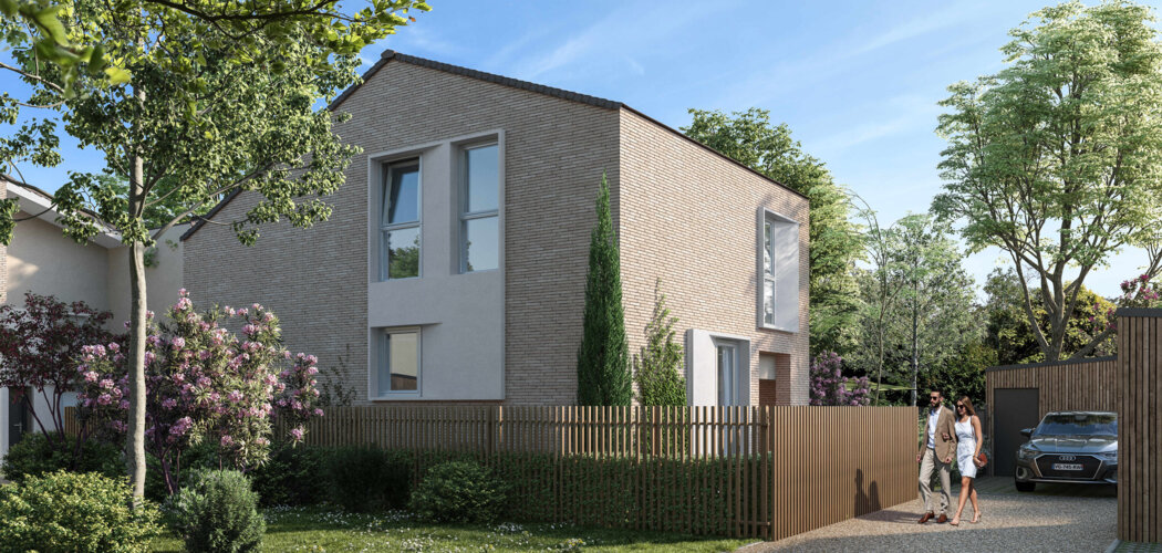 Programme immobilier neuf Domaine Palomino - Bruges : Maisons T4–T5 avec jardins piscinables, garages et proximité tramway D (33520) - Référence : 14563