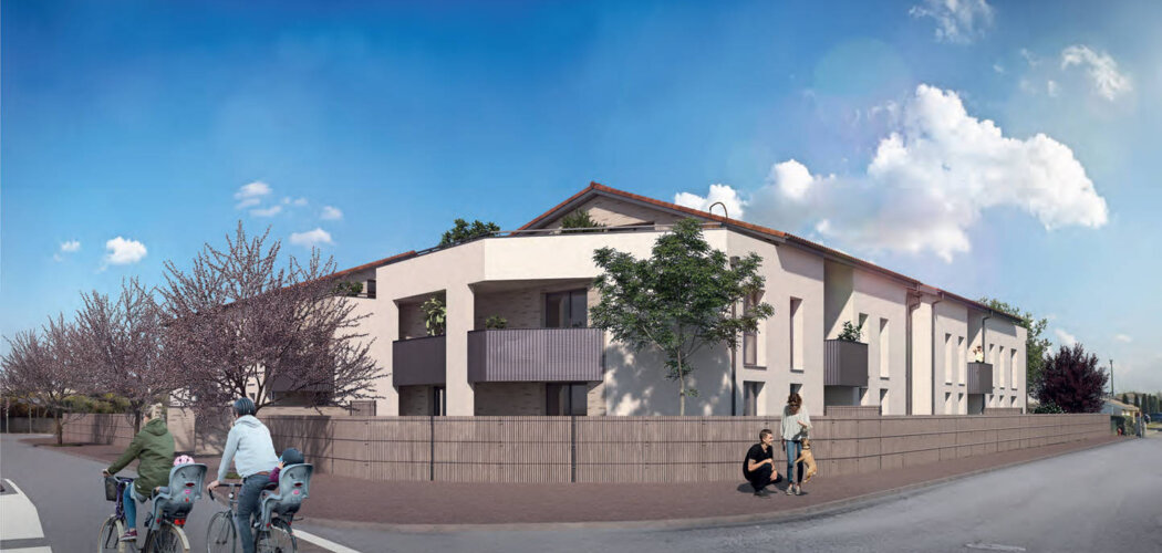 Programme immobilier neuf SOLARIS - Bruguières centre-ville proche bus Tisséo (31150) - Référence : 13972