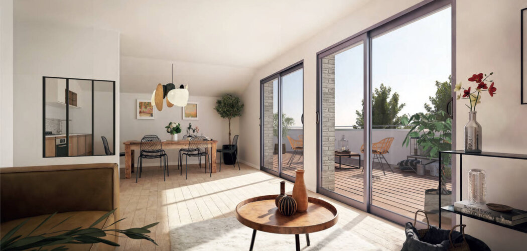 Programme immobilier neuf SOLARIS - Bruguières centre-ville proche bus Tisséo (31150) - Référence : 13972