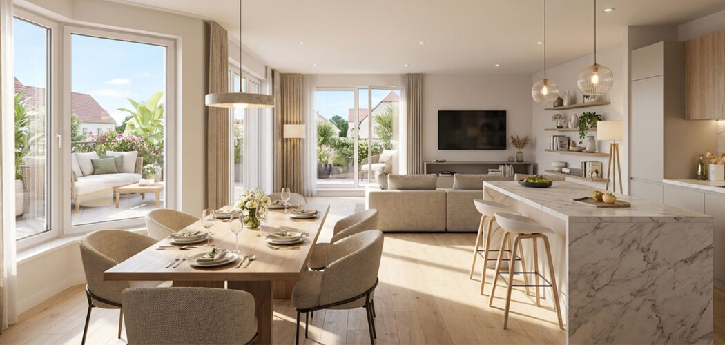 Programme immobilier neuf CLOS SAINT-GEORGE - Brunstatt-Didenheim appartements neufs aux portes de Mulhouse (68350) - Référence : 17312