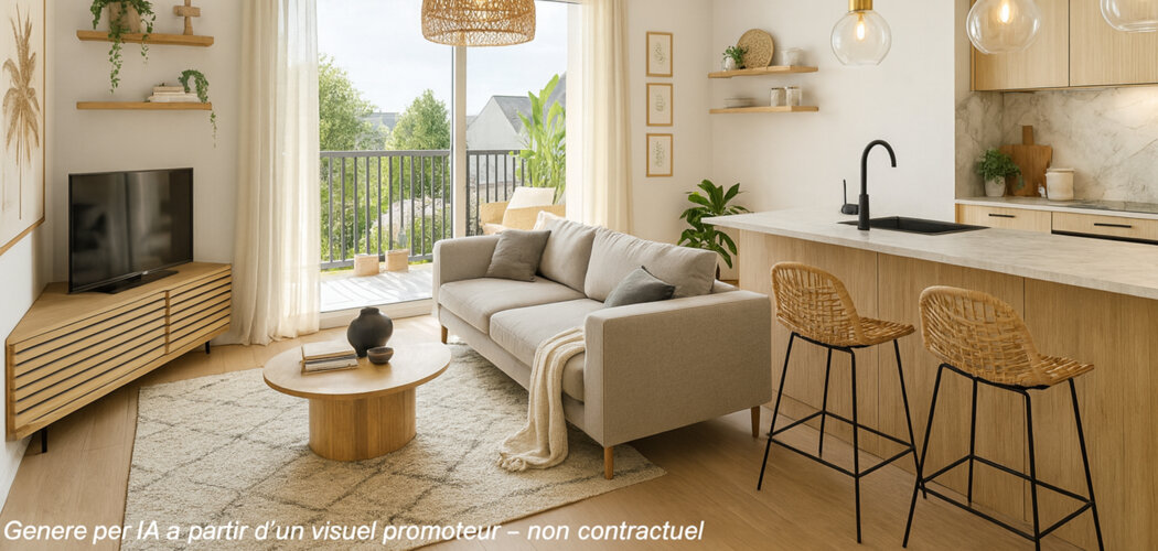 Programme immobilier neuf Le 29 - Bruz centre-ville à 4 min de la gare (35170) - Référence : 15251