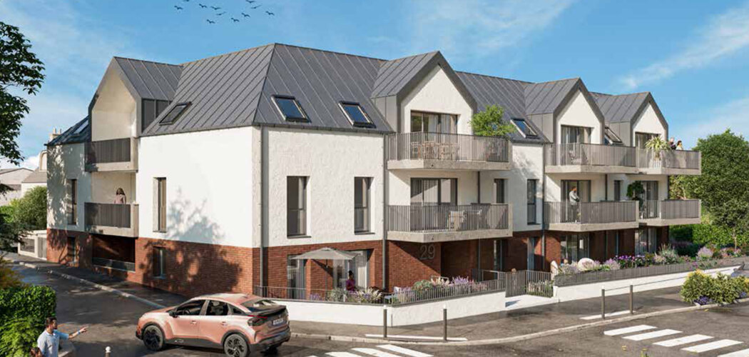 Programme immobilier neuf Le 29 - Bruz centre-ville à 4 min de la gare (35170) - Référence : 15251