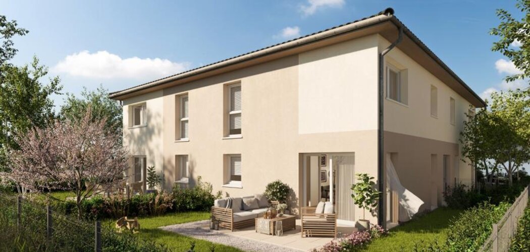 Programme immobilier neuf LES CARRES VERT'G - Burnhaupt-le-Bas : Duplex-Jardin T3–T4 avec terrasses, jardins privatifs et proximité centre-ville (68520) - Référence : 7279