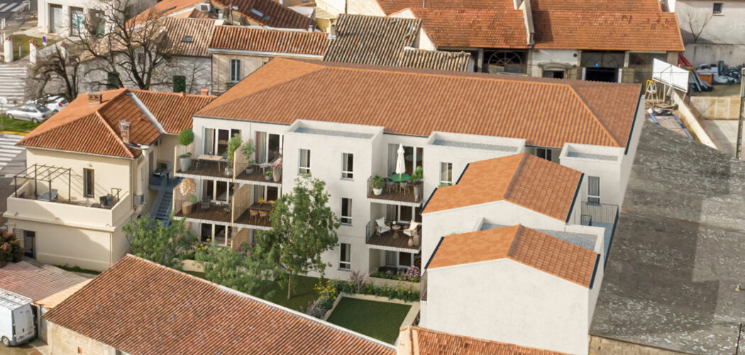 Programme immobilier neuf Le Clos des Alpilles - Cabannes : Appartements T2–T3 avec balcons, jardins et stationnements en hyper centre du village (13440) - Référence : 5990