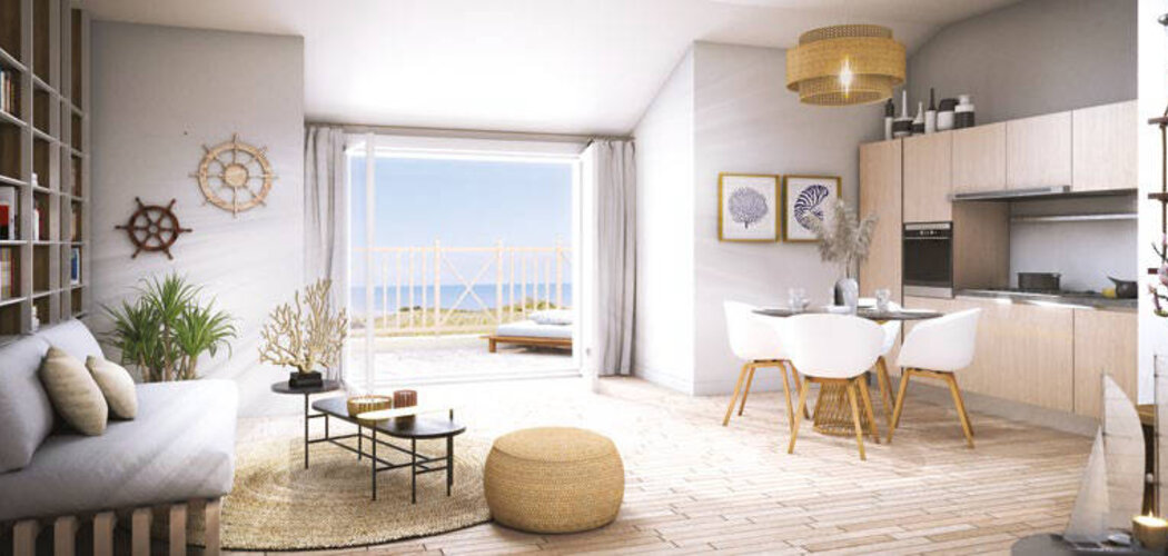 Programme immobilier neuf LE MERVEILLEUX - Cabourg à deux pas de la plage (14390) - Référence : 14484