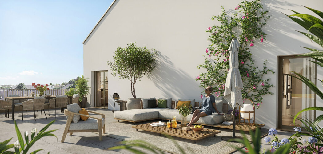Programme immobilier neuf Résidence Eléonore - Caen : appartements neufs du studio au 5 pièces proche du parc d'Ornano (14000) - Référence : 10055
