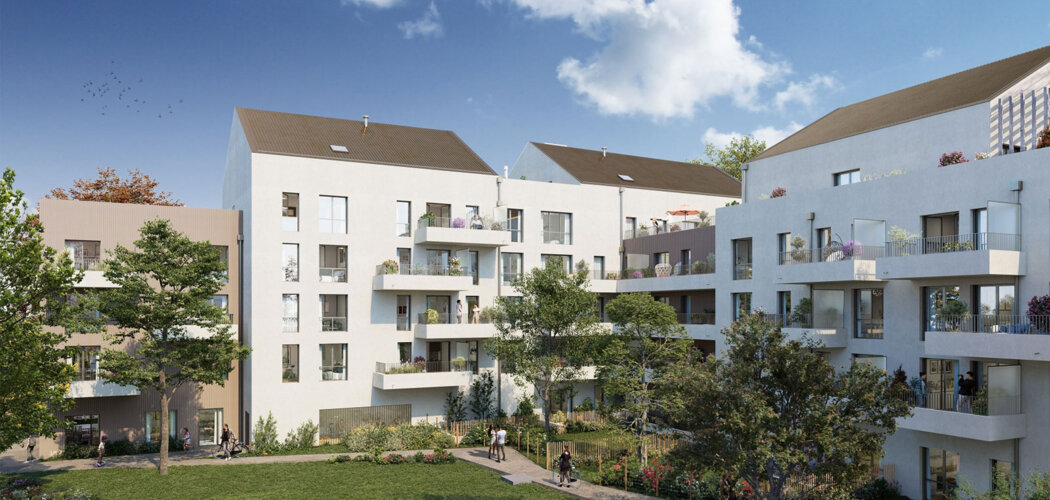 Programme immobilier neuf Résidence Eléonore - Caen : appartements neufs du studio au 5 pièces proche du parc d'Ornano (14000) - Référence : 10055