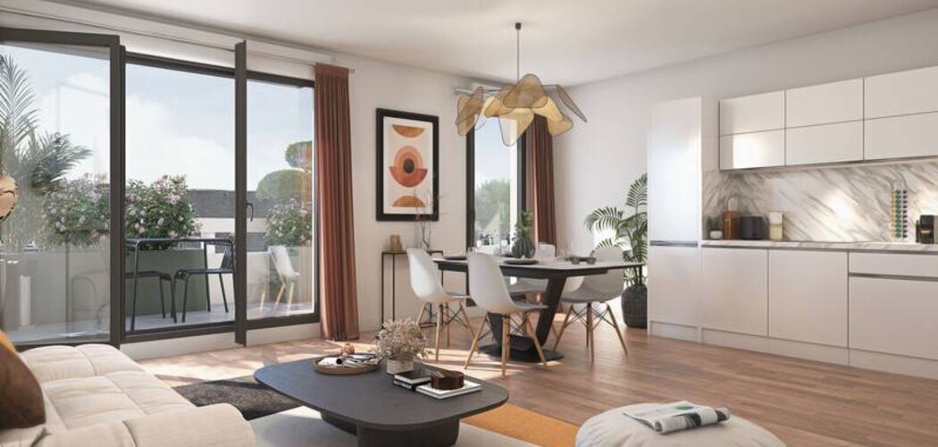 Programme immobilier neuf Renaissance - Caen : appartements neufs T2–T4 à 150m du tramway Quai de Juillet (14000) - Référence : 14499