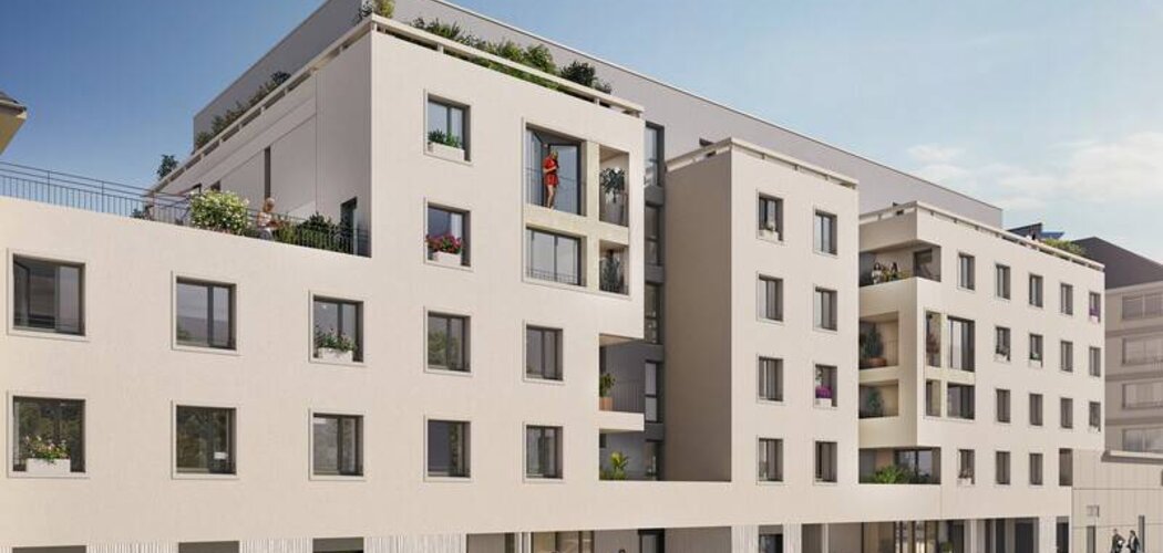 Programme immobilier neuf Renaissance - Caen : appartements neufs T2–T4 à 150m du tramway Quai de Juillet (14000) - Référence : 14499