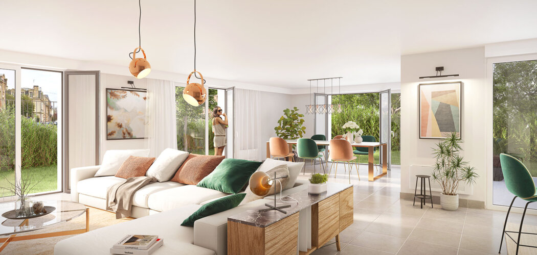 Programme immobilier neuf Elixir - Caen : Appartements T2–T4 et maisons T4 avec terrasses, domotique et parking proche de la place Saint Sauveur (14000) - Référence : 14384