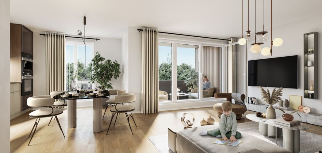 Programme immobilier neuf LES DUCS D'HARCOURT - Caen, résidence neuve à moins d'un km de la Prairie et de l'hippodrome (14000) - Référence : 14502
