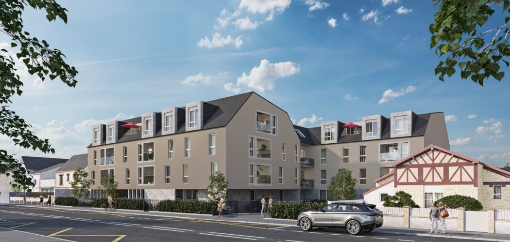 Programme immobilier neuf LES DUCS D'HARCOURT - Caen, résidence neuve à moins d'un km de la Prairie et de l'hippodrome (14000) - Référence : 14502