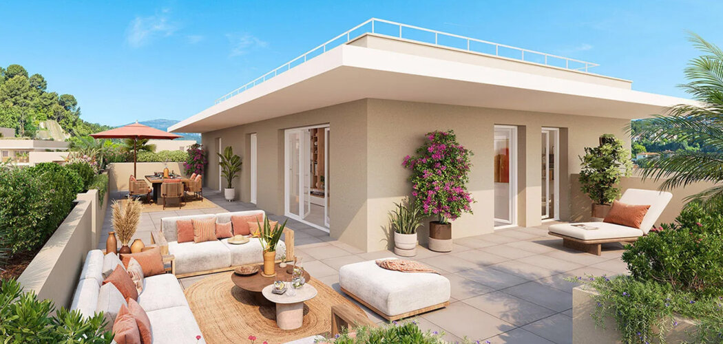 Programme immobilier neuf LES TERRASSES D 'ELLA - Cagnes-sur-Mer proche à pied de la gare (06800) - Référence : 14365