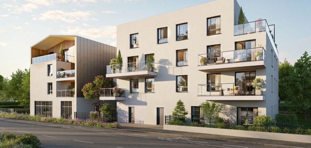 Programme immobilier neuf Les Jardins Oria - Caluire-et-Cuire dans un cadre résidentiel proche des commodités (69300) - Référence : 17001