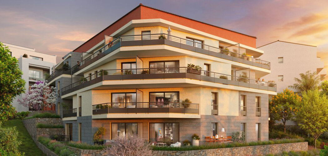 Programme immobilier neuf SUNSET FLORE - Cannes La Bocca proche des plages et de l’Estérel (06400) - Référence : 18306
