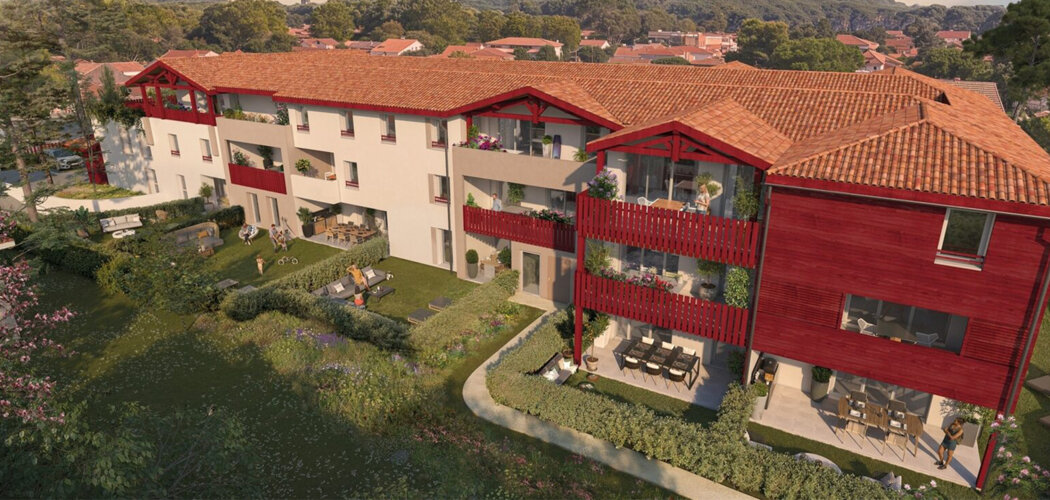 Programme immobilier neuf VILLA GRENAT - Capbreton cœur de ville proche plages (40130) - Référence : 17750