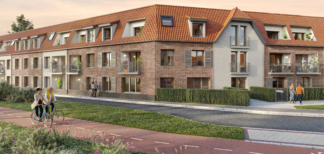 Programme immobilier neuf CONVERGENCE - Capinghem à 600 m de la voie verte (59160) - Référence : 18405
