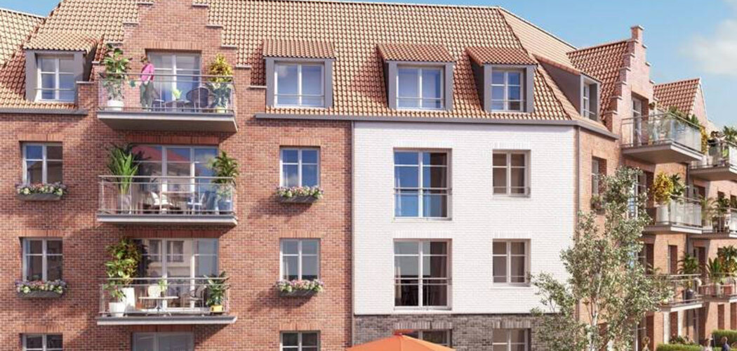 Programme immobilier neuf CAP VERDE - Capinghem : Appartements T2–T4 avec balcons, jardins et charme ancien à 900 m du métro (59160) - Référence : 13884