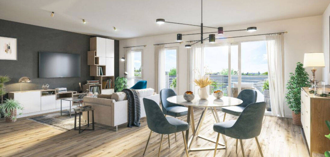 Programme immobilier neuf ESPRIT FLANDRES - Cappelle-la-Grande : Appartements T2–T3 et maisons T2–T3 avec jardin partagé, terrasses et proximité mairie (59180) - Référence : 10976