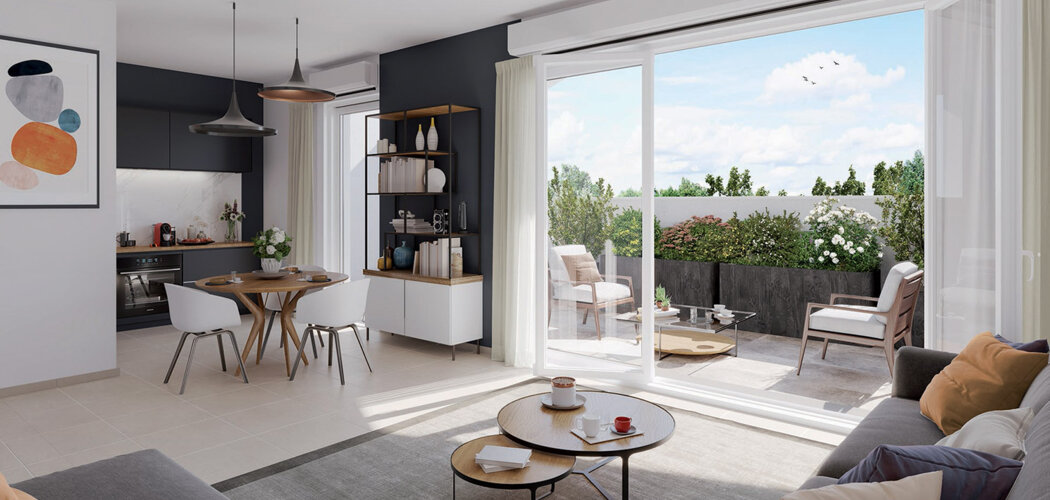 Programme immobilier neuf Domaine Lafontaine - Carbon-Blanc à proximité du centre commercial Grand Tour (33560) - Référence : 15011