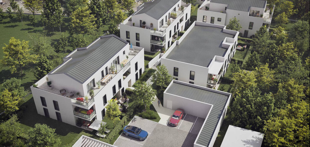 Programme immobilier neuf L'ÉCRIN BLANC - Carbon-Blanc : Appartements T2–T4 avec terrasses, loggias et proximité Bordeaux à 10 minutes (33560) - Référence : 14452