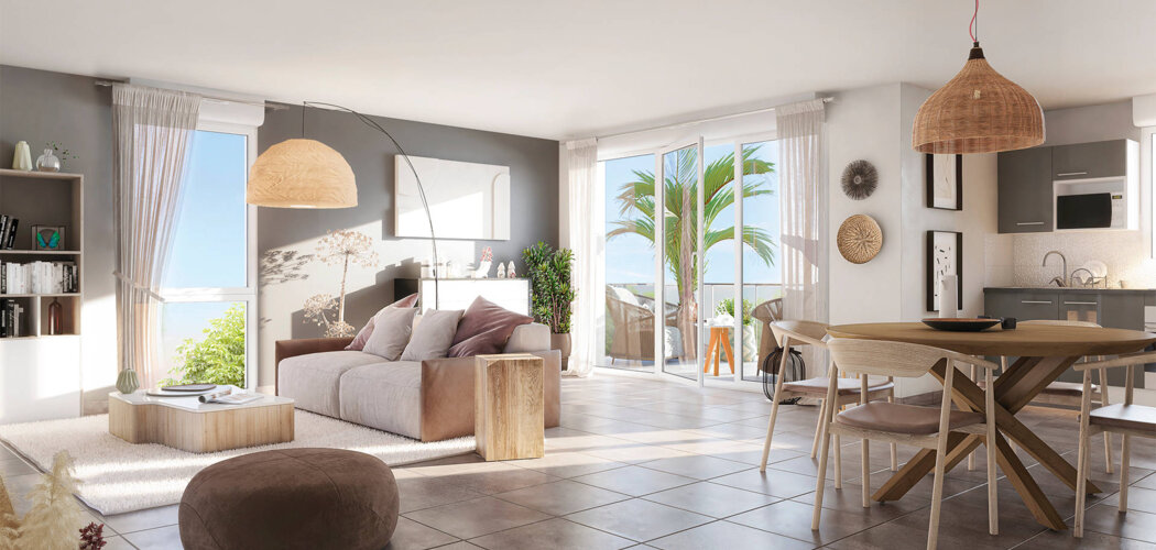 Programme immobilier neuf L'ÉCRIN BLANC - Carbon-Blanc : Appartements T2–T4 avec terrasses, loggias et proximité Bordeaux à 10 minutes (33560) - Référence : 14452