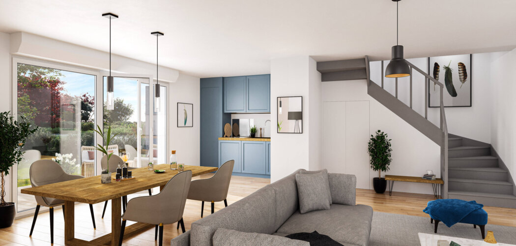 Programme immobilier neuf LES MAISONS DE ROCALYS - Phase 2 - Carbon-Blanc : maisons neuves du 3 au 5 pièces en domaine calme et vert (33560) - Référence : 7995