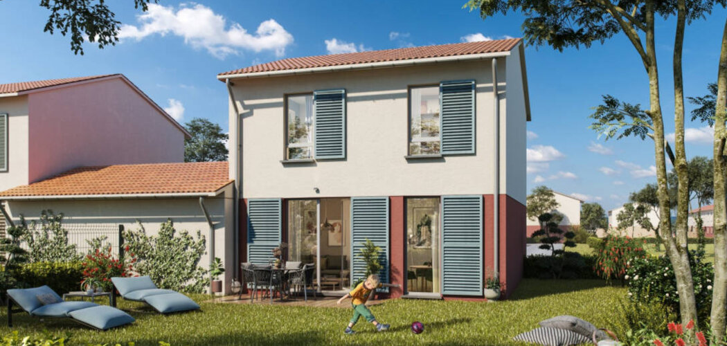 Programme immobilier neuf Les Jardins d'Arize - Carbonne : Maisons T4–T5 avec terrasses, jardins et garage en plein cœur de ville (31390) - Référence : 6620