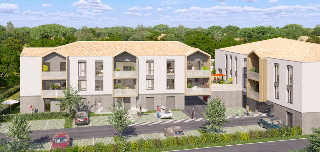 Programme immobilier neuf LA VILLA HOYA - Carcans : appartements neufs T2–T4 entre le Lac d’Hourtins et le parc du Médoc (33121) - Référence : 9233