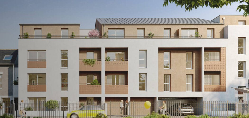 Programme immobilier neuf Référence - Carquefou : appartements neufs à 5 min du cœur de bourg, confort et architecture moderne (44470) - Référence : 15496