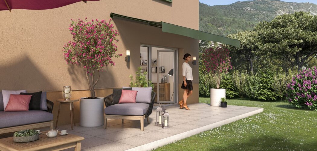 Programme immobilier neuf LE MAS DE CLERY - Carros : Appartements T2–T3 avec jardins, terrasses et RT2012 proche du centre-ville (06510) - Référence : 10762