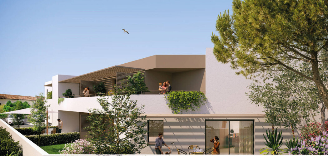 Programme immobilier neuf Villa Vinea - Castelnau-le-Lez : 7 appartements neufs du 3 au 4 pièces en quartier résidentiel proche du tram (34170) - Référence : 7646