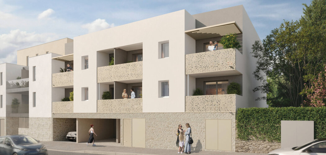 Programme immobilier neuf madeleine - Castelnau-le-Lez à deux pas des commodités et tram T2 (34170) - Référence : 9081