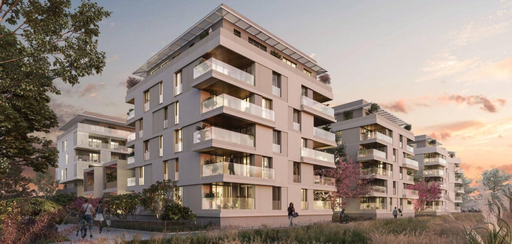 Programme immobilier neuf Les Jardins de Verchant - Castelnau-le-Lez : Appartements T2–T5 avec terrasses, espaces paysagers et proximité Parc du Verchant (34170) - Référence : 11427