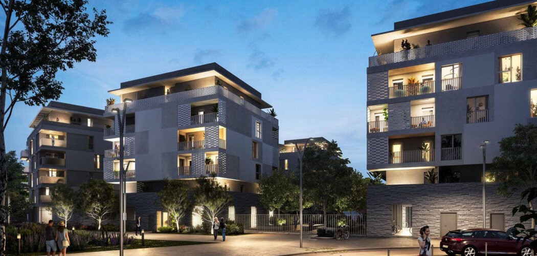 Programme immobilier neuf Les Jardins de Verchant - Castelnau-le-Lez : Appartements T2–T5 avec terrasses, espaces paysagers et proximité Parc du Verchant (34170) - Référence : 11427