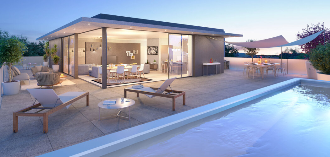 Programme immobilier neuf KAPIA - Castelnau-le-Lez : Appartements T3 avec terrasses, dressings et esprit loft proche de la Place de l'Europe (34170) - Référence : 5718
