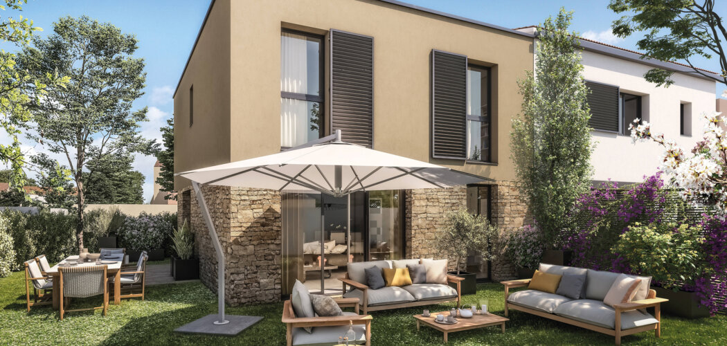 Programme immobilier neuf SOLENZANA - Castelnau-le-Lez : maisons duplex et appartements neufs T3–T5 proche des commerces (34170) - Référence : 9078
