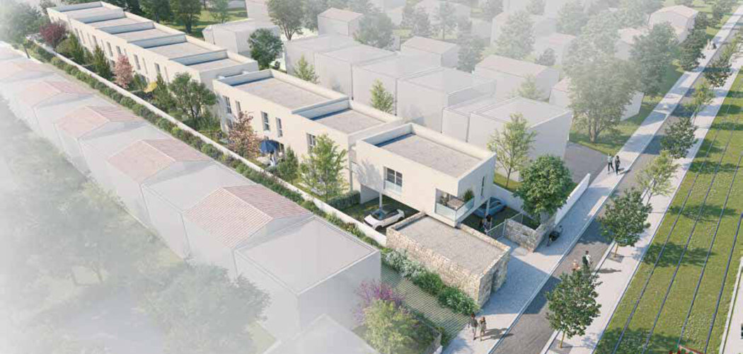Programme immobilier neuf Les Villas du Lez - Castelnau-le-Lez maisons neuves proche tram L2 et commerces (34170) - Référence : 17183