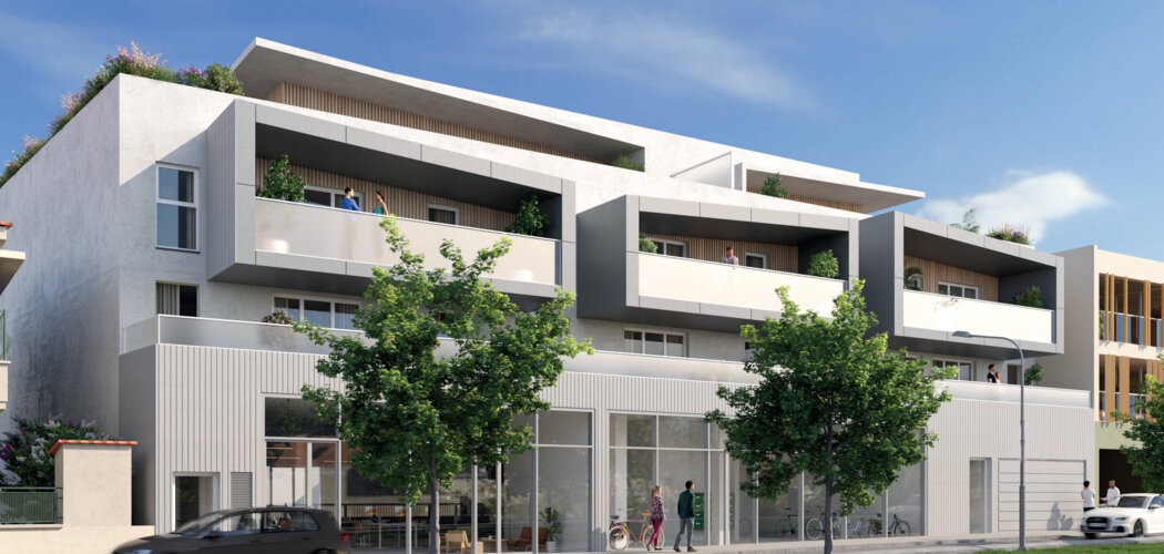 Programme immobilier neuf Atelier 13 - Castelnau-le-Lez, résidence neuve proche tram 2 et commerces en métropole montpelliéraine (34170) - Référence : 9079