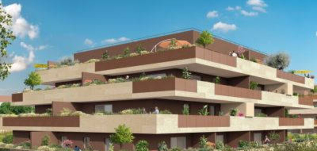 Programme immobilier neuf DOMAINE LES LAVANDIERES TR3 (SAS) - Castries : appartements neufs du studio au T4 le long des rives de la Cadoule (34160) - Référence : 9082