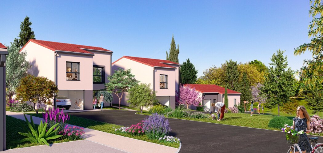 Programme immobilier neuf Le Domaine de Montely - Cebazat : Appartements T3 et maisons T4–T5 avec jardins privatifs, parking sécurisé et proximité Clermont-Ferrand (63118) - Référence : 12540