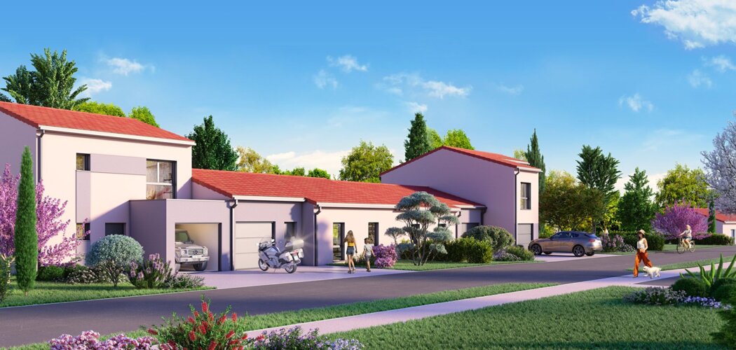 Programme immobilier neuf Le Domaine de Montely - Cebazat : Appartements T3 et maisons T4–T5 avec jardins privatifs, parking sécurisé et proximité Clermont-Ferrand (63118) - Référence : 12540