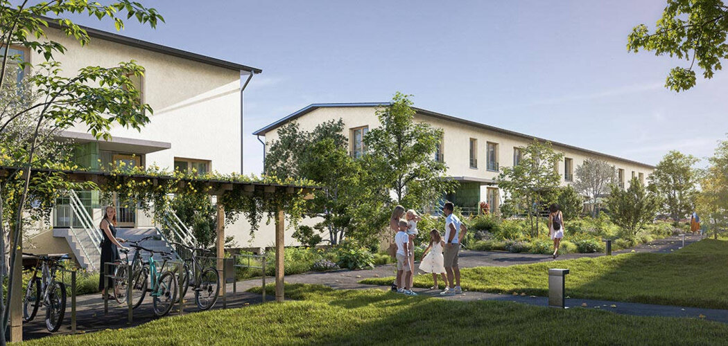 Programme immobilier neuf BUCOLIA - Cergy : 24 appartements neufs et 14 villas-appartements à 10 min d’Aren’Park (95000) - Référence : 16014