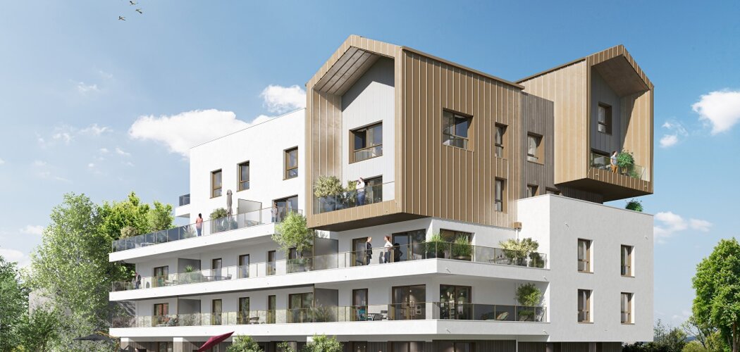 Programme immobilier neuf L'AVENTIN - Cesson-Sévigné : 18 appartements neufs T2–T6 dans le quartier Via Silva à 15 min de Rennes (35510) - Référence : 15297