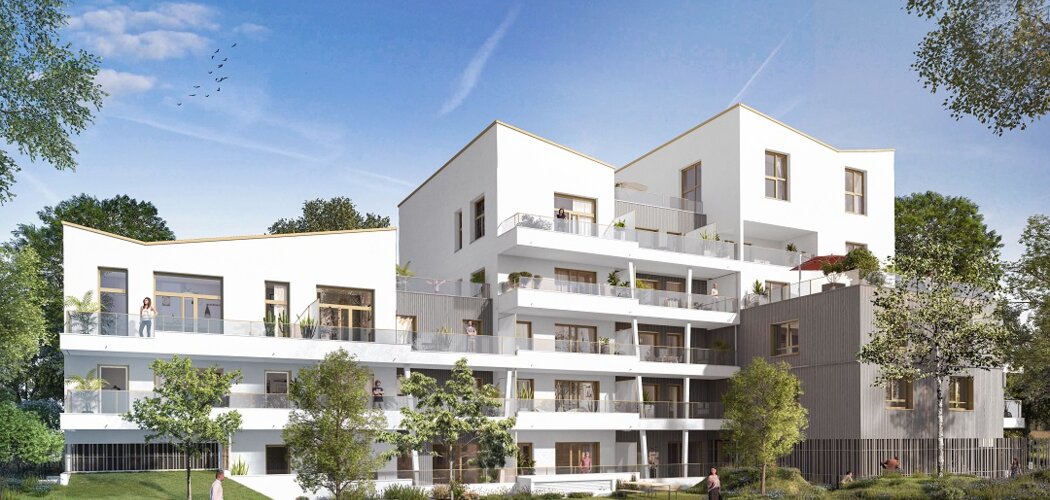 Programme immobilier neuf LE PALATIN - Cesson-Sévigné : appartements neufs T2–T6 à 13 minutes de Rennes (35510) - Référence : 15298