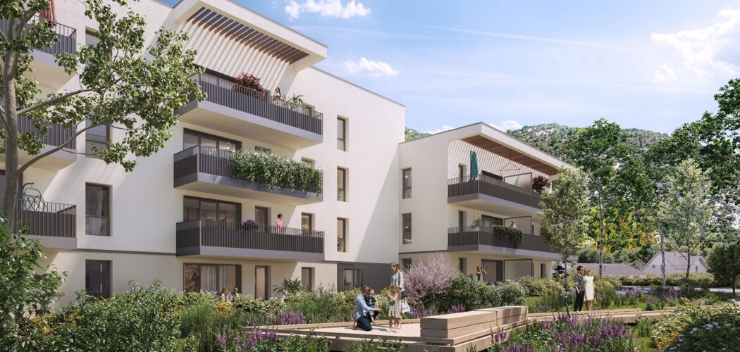 Programme immobilier neuf DELTA - Challes-les-Eaux, résidence neuve et proximité Château de Triviers en cœur de ville (73190) - Référence : 15971