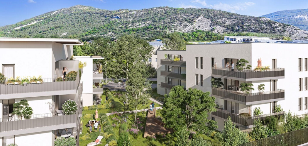 Programme immobilier neuf DELTA - Challes-les-Eaux, résidence neuve et proximité Château de Triviers en cœur de ville (73190) - Référence : 15971